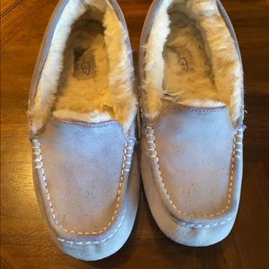 Light blue/grey Ugg slippers, 8